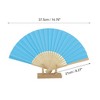 Unique Bargains Halloween Christmas Portable DIY 7-Inch Blank Folding Fan 1 Pc - 2 of 4