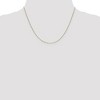 Black Bow Jewelry 0.65mm 10k Yellow Gold Diamond Cut Wheat Chain Necklace - 2 of 4