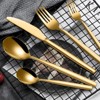 30-Piece Stainless Steel Flatware Set for 6, Gold Silverware Set with Forks, Spoons & Knives, Dishwasher Safe - 4 of 4