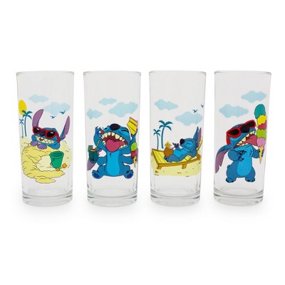 Disney Memes 10-Ounce Tumbler Glasses Set of 4