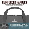 Bear & Bark Extremely Large Duffle Bag - Grey 46" X 20"-Inch - 236.8L - Canvas Military and Army Cargo Style Duffel Tote for Men and Women - 4 of 4
