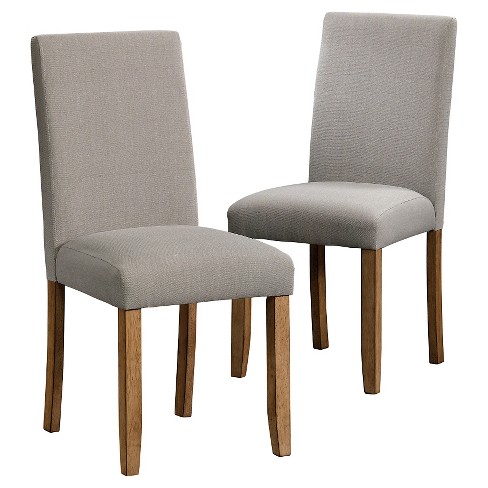 Cannery Bridge Parsons Dining Chair Set Of 2 Medium Wood Finish Sauder