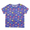 Ola! Otter Oversize Tee - Fuzzy Fishes-Blue - 2 of 4