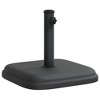 vidaXL Umbrella Base Black Plastic and concrete base, iron tube - 2 of 4