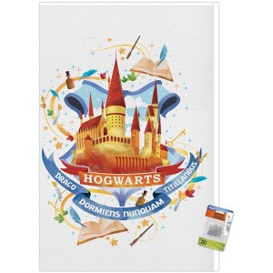Trends International The Wizarding World: Harry Potter - Hogwarts Castle Charm Unframed Wall Poster Prints - 1 of 4