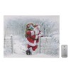Lumabase Battery Operated Lighted Wall Art with Remote Control Snowy Santa - 2 of 4