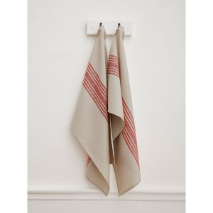 Solino Home Stripe Linen Kitchen Towels | Farmhouse - 1 of 4