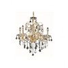 Elegant Lighting Kasey 1-Light Honey Gold Pendant with Elegant Canopy Mount - 2 of 4