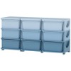 Qaba Kids Storage Unit Dresser Tower with Drawers Chest Toy Organizer for Bedroom Nursery Kindergarten Living Room for Boys Girls - 4 of 4