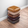 Royal Hampton 18 Inch Side End Table, Sculptural Stacked Design, Mango and Acacia Wood - 3 of 4