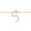 EVERLY JEWELRY | Brass 3/8 CT TGW Cubic Zirconia Circle Charm Chain Bracelet, 6.5-inch - 2 of 4