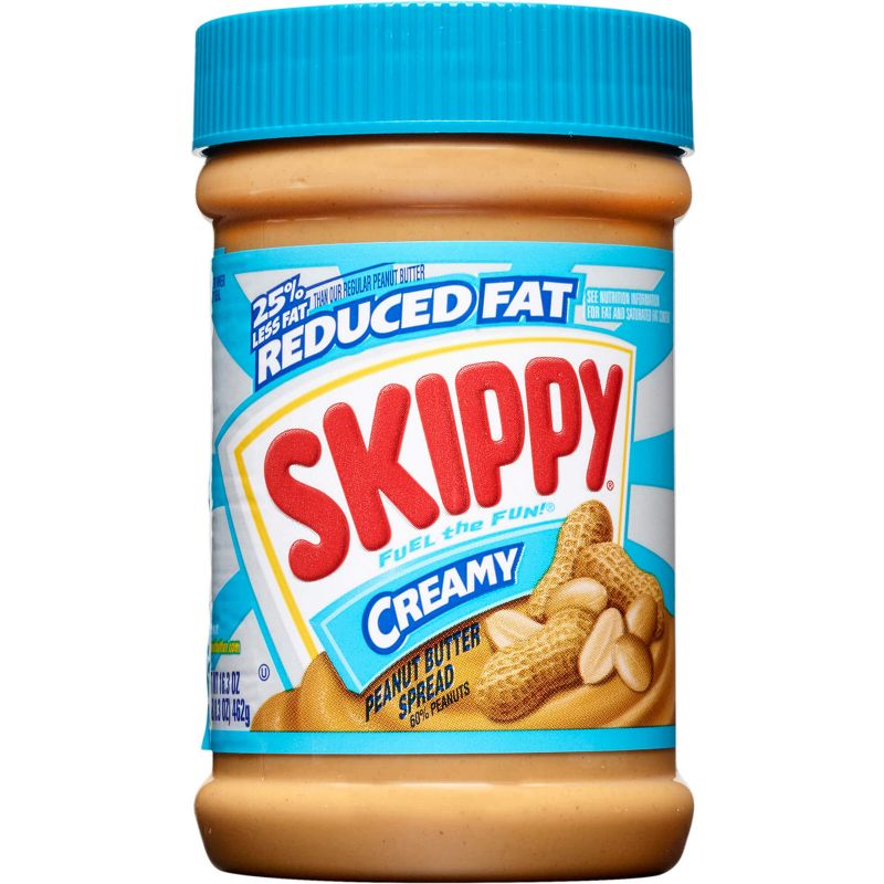 Skippy Reduced Fat Creamy Peanut Butter - 16.3oz, 1 of 15