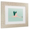 Trademark Fine Art - Annie Warren  Sherbet Flamingos Ii Matted Framed Art - 3 of 4
