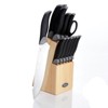 Oster Lingbergh 14 Piece Stainless Steel Cutlery Knife Set with Pine Wood Block - 2 of 4