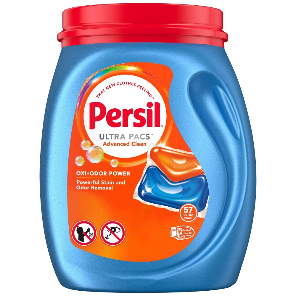 Photos - Ironing Board Persil Oxi + Odor Unit Dose Laundry Detergent Pacs - 57ct 