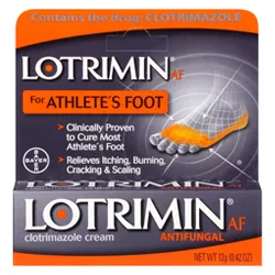 Lotrimin Antifungal Cream Clotrimazole Athletes Foot Treatment - 0.42oz