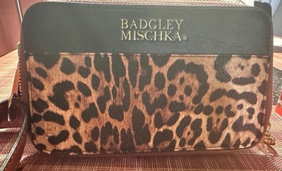 Leopard Vegan Leather Pouch Belt Bag by Badgley Mischka