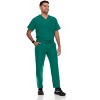 Hey Collection Mens Scrubs Set- V-Neck Scrub Top and Six Pocket Tapered Pant - 3 of 4