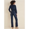 VENUS Womens Zip Front Denim Jumpsuit - 2 of 4