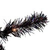 Northlight Pre-Lit Slim Artificial Tinsel Halloween Tree - 4' - Black - Clear Lights - 3 of 4