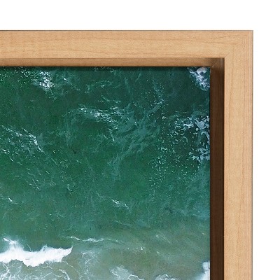 Natural Coastal Beach Canvas Wall Art with Polystyrene Frame