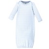 Touched by Nature Baby Boys Organic Cotton Long-Sleeve Gowns 3pk, Giraffe - 3 of 4