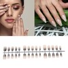 Unique Bargains Gradient Short Coffin Fake Nails 1 Pc - 2 of 4