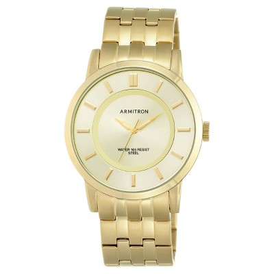 armitron men's gold watch