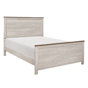 Queen Size Platform Bed with Headboard for Bedroom - 1 of 4