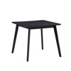NicBex 35.43" Modern Square Dining Table,Kitchen Table with Wood Tabletop for 4 Seaters,Black - 2 of 4