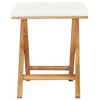 Folding Chair Set of 2 Cream White vidaXL - 4 of 4