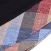 Women's Contrast Collared Shirts Patchwork Work Blouse Tunics Tops - 4 of 4