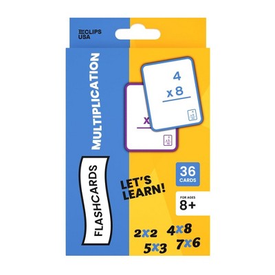 59114: Flash Cards, Multiplication, 36 Cards (48 Packs)
