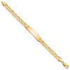 Black Bow Jewelry Mens 14k Yellow Gold Anchor Link & Lobster Clasp I.D. Bracelet, 8 Inch - 2 of 4