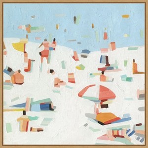Amanti Art Summer Confetti III by Emma Scarvey Canvas Wall Art Print Framed 22 x 22-in. - 1 of 4