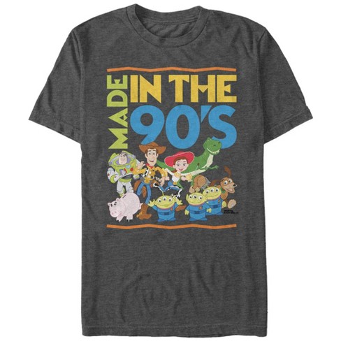 Men's Toy Story Made in the 90's T-Shirt - Charcoal Heather - Large