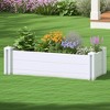 Dovelina Outdoor PVC Privacy Fence Panels With Ground Stakes - 3 of 4