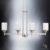Urban Ambiance Luxury Contemporary Chandelier,  20"H x 34.167"W,  Brushed Nickel Finish, UHP2019 - 3 of 4