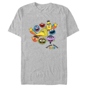 Men's Sesame Street Main Characters Heads 1969 T-Shirt - 1 of 4
