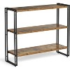 Handcrafted Acacia Wood TV Console – 48” Modern Industrial Media Table with Iron Frame & Open Shelves, Fits TVs up to 53” - 2 of 4