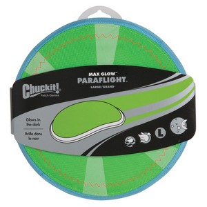 Chuckit Max Glow Paraflight Water Floating Flying Disc Dog Toy - Large - 1 of 3