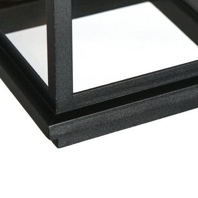 Matte Black Glass Mini Outdoor Pendant Light