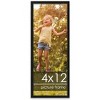 PosterPalooza | Panoramic Minimalist Grey Picture Frame - UV Acrylic, Foam Board Backing, Hanging Hardware - 2 of 4