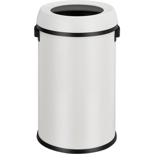 17 Gallon/65 Liter Trash Can, Fingerprint-Proof Stainless Steel Garbage Can, Heavy Duty Commercial Round Trash Bin for Restaurant Home Office, White - 1 of 4