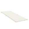 vidaXL Sun Lounger Cushion Melange cream 100% polyester Extra Long - 4 of 4