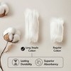 100% Cotton Solid Color Heavyweight Bath Towel Set, Anti-Microbial Certified Highly Absorbent Plushy Bath Towel - 4 of 4