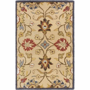 Hauteloom Caesar 1116 Hand Tufted Beige & Rust Wool Rug - 1 of 4