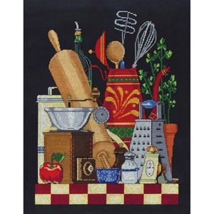 Janlynn Counted Cross Stitch Kit 11"X14"-Kitchen Still Life (14 Count) - 1 of 1