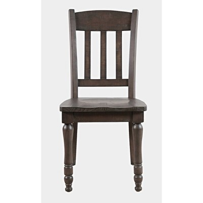 Jofran, Madison County Rustic Reclaimed Pine Farmhouse Slatback Dining Chair (Set of 2)
