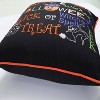 18"x18" Halloween Fun Square Throw Pillow Black/Orange/Purple - Pillow Perfect: Indoor Decorative Accent, Polyester Fill - 2 of 3